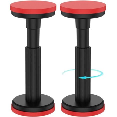 Lot de 2 poteaux de support télescopiques, système de support à encastrer, tige de support d'armoire, supporte jusqu'à 200 kg, support de levage d'armoire de 18 à 45 cm pour armoire, canapé, évier (1/5)