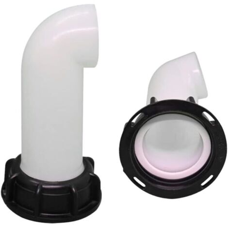 Bec de Vidange avec éCrou, Buse de RéServoir Deau Valve 1000l IBC Rallonge de Cuve, Extension Deau de Pluie Buse d'Extension Buse de Tuyau Adaptateur Universel pour Raccord Robinet Cuve IBC (1/5)