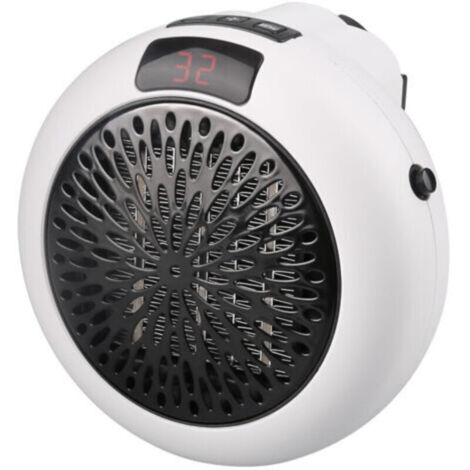 Mini radiateur soufflant 900 W à brancher, radiateur électrique portable,Blanc (1/5)