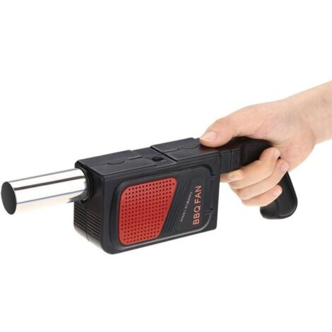 Electrique Souffleur Ventilateur, Camping Activateur pour Barbecue, Électricité BBQ Ventilateur D'air pour Barbecue Feu Soufflets En Plein Air Pique-Nique Camping Cuisson Outils avec 4 piles AA (1/5)