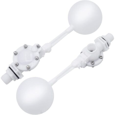 Valve Flottante, Vanne à Flotteur D'eau Avec Bras RéGlable, Vanne à Flotteur de RéServoir de 3/4" pour Vanne Remplacement de Flotteur de RéServoir Poissons, RéServoir D'abreuvoir pour Bovins Moutons,1 (1/5)