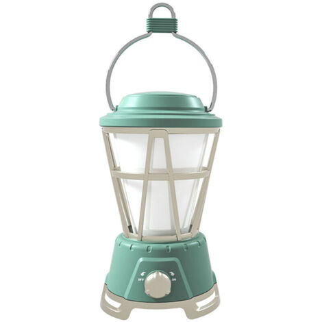 lampe de tente de camping extérieureLampe de camping rétroLampe portative, à piles, verte (1/5)