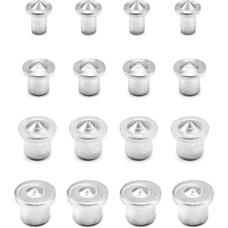 16PCS Centreurs pour Chevilles Bois, Outil de Guide de Percage en Acier Inoxydable, 6/8/10/12 mm (1/5)