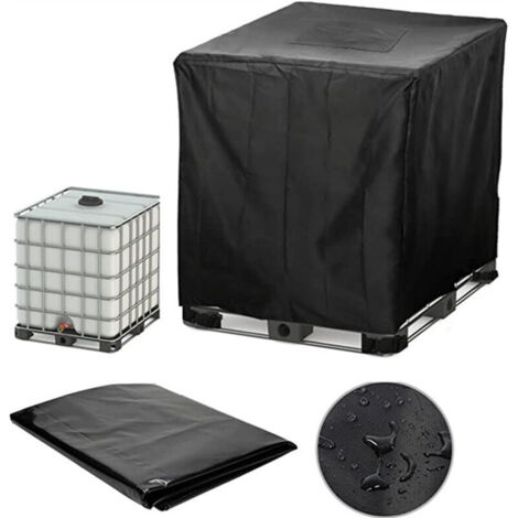 Bâche Cuve 600l, Collecteurs D'eau de Pluie Bache, Adapté au RéServoir D'eau de Baril de Pluie Extérieur 600l, Couverture UV, Antipoussière, Housses pour Cuve eau de Pluie (120x80x100cm)
