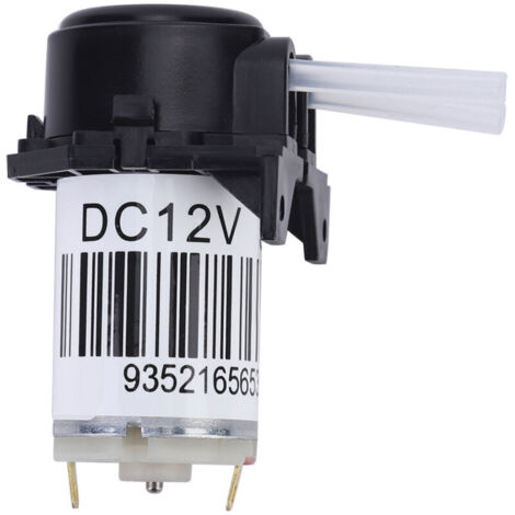 Pompe péristaltique miniature auto-amorçante à angle droit avec tube en silicone, adaptée à une utilisation en laboratoire (12V) (1/5)
