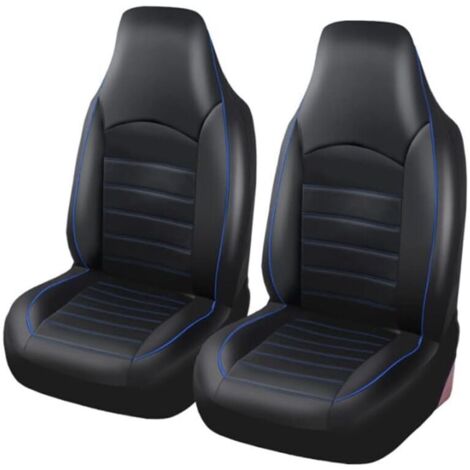 Classique Housses de Siège de Voiture Avant Universelle, Housse de Sieges Auto Couvre Siege Auto Avant, Bleu (1/5)