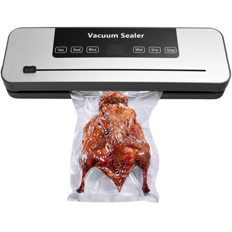 Machine à emballer sous vide, 6 en 1, avec affichage numérique LED, compte à rebours, programme de soudage, mode de scellage, riz, humide, sec pour tout type d'aliment (1/5)