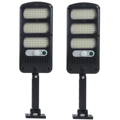 Lampes Solaires Extérieures, 2 Pack 213 LED Éclairage de Sécurité D'extérieur avec Détecteur de Mouvement Étanche 180° Ajustable pour Mur Extérieur, Jardin, Rue, Porche (1/5)