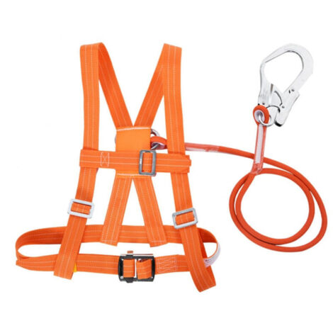 Harnais de sécurité réglable 5m – Ceinture de sécurité et corde de sauvetage – Tour de taille 50-120 cm – Certification CE (1/5)