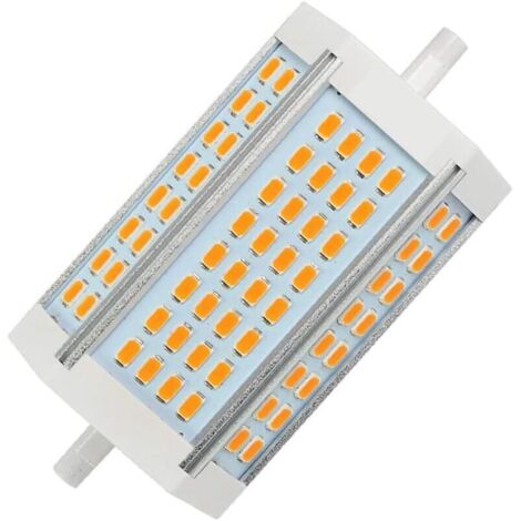 LED 30W R7s 118mm Ampoule Dimmable J118 Lumière du jour 6000K projecteur double extrémités équivaut à ampoule halogène 300W pour maison, salon, balcon, bureau, hôtel, restaurant (6000K) (1/5)