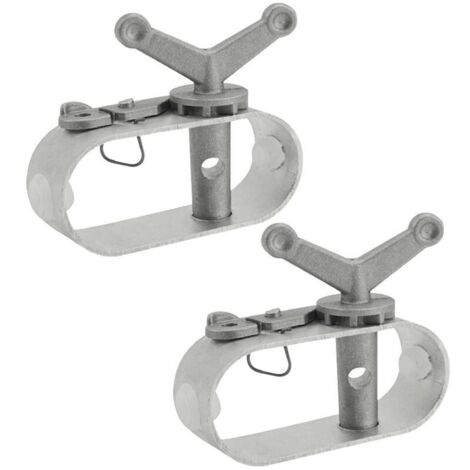 2pcs Tendeur de Câble de Serrage pour Bâche de Piscine - treuil de Couverture de Piscine, Treuil construit en Aluminium pour Piscine, Tendeur Couverture Piscine - 8x2x6.4cm (1/5)