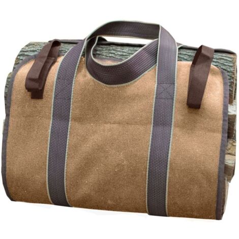 Porte-bûches de Bois de Chauffage - Toile Sac À Bûche Cheminée Sac de Rangement de Bûches pour Transport Facile (1/5)