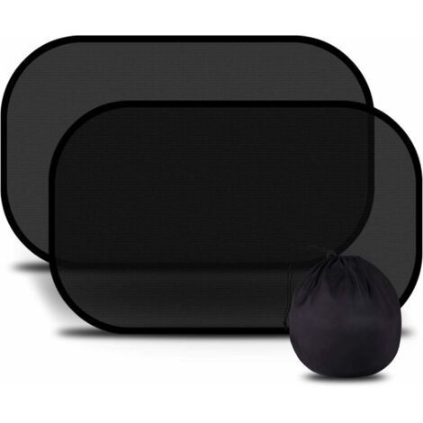 Pare-Soleil Voiture Bébé,TRÈS Sombre Protection UV/Chaleur, Pare-Soleil Auto-Adhésifs pour Enfants,Pose Rapide/Facile,Sac de Rangement fourni,Taille 51x31 cm(4 pack) (1/5)