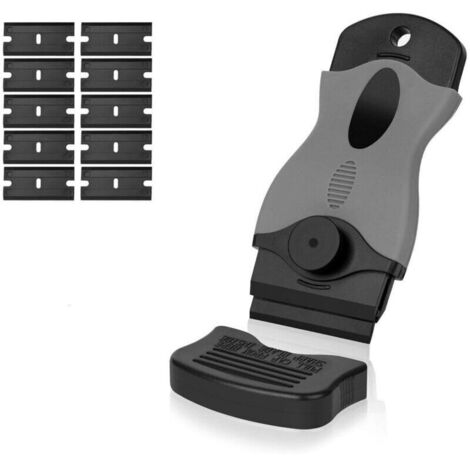 Grattoir - Grattoir pour plaques de cuisson en céramique - Livré avec 10 lames en plastique - Kit de grattoirs de cuisine - Grattoir pour plaques de cuisson en verre - Convient aux plaques de cuisson (1/5)