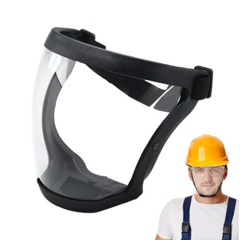 Visiere de protection, Masque Complet Facial Transparent Anti-fog Protective Full Face Shield, Réutilisables Écrans Faciaux HD, Visières de Sécurité, Réglable Sangle pour Femmes Hommes (1/5)