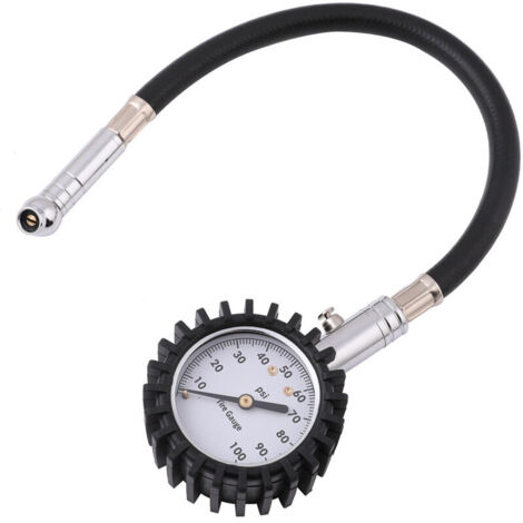 Manomètre robuste Pour tester la pression des pneus de voiture et de moto, 60 PSI (1/4)