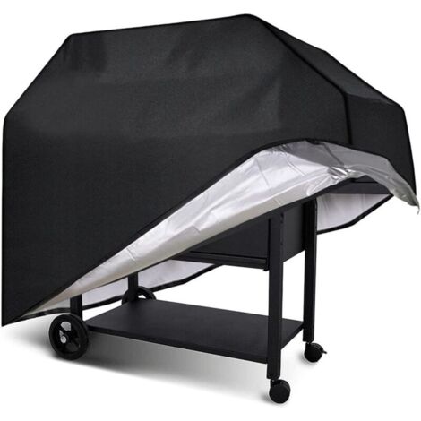 Housse Barbecue Gaz, Bache Barbecue Exterieur Rectangulaire, Housse 210D Etanche, Couverture de Grill Imperméable Anti Vent, UV, Poussière, Neige (1/5)