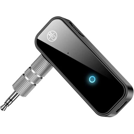 Récepteur Bluetooth 5.0, Voiture Adaptateur Bluetooth Suppression du Bruit, Aux 3.5mm Jack Adaptateur Audio Portable sans Fil, Kit Main Libre Voiture pour Musique en Streaming à Domicile (1/5)