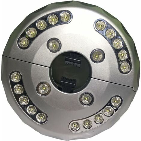 Lumière de Parasol de Patio, Lumière de Parapluie de Patio LED, lumière de Poteau de Parapluie sans Fil de Camping Multifonctionnel Portable 24 + 4LED pour Les parapluies (1/5)