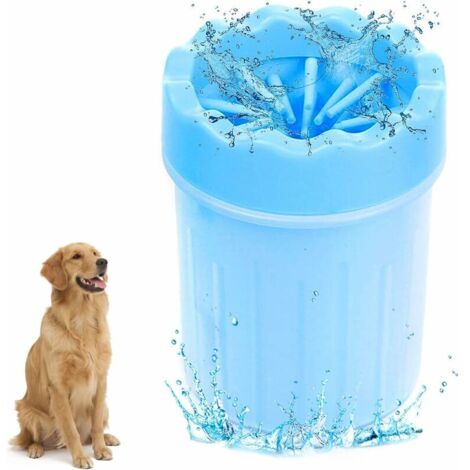 Nettoyeur de pattes pour chien – Portable en silicone doux – Élimine boue et saleté – Convient à bulldog, labrador, chihuahua (1/5)