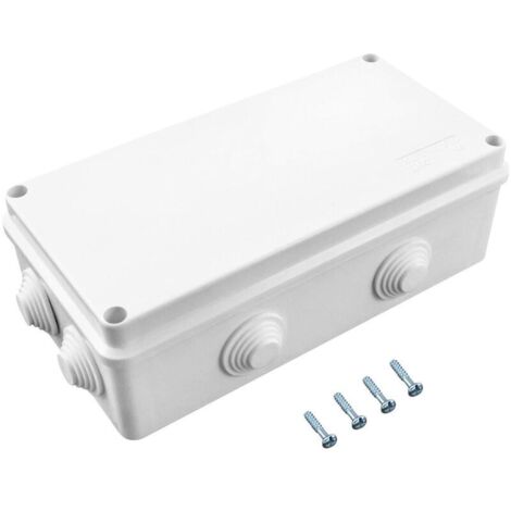 Boîte de dérivation étanche IP65 en plastique ABS – Dimensions 200 x 100 x 70 mm – Protection extérieure pour installations électriques