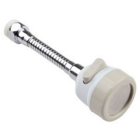 Tête de Robinet de Cuisine 360 ° Pivotant,Filtre de Buse Tête,3 Modes Réglable,embout à économie d'eau,pour cuisine et salle de bain (Blanc) (1/5)