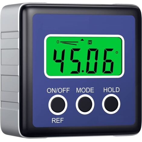 Mesureur Angle Mesure Angle Digital LCD Goniomètres Numériques Coque Chanfrein Inclinomètre Protractor Imperméable pour Mesurer l'angle Voiture Travail