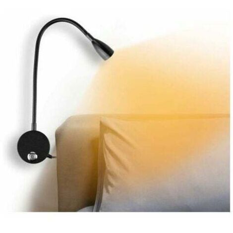 Lampe de chevet/lampe de lecture LED - Lampe murale avec interface USB et interrupteur tactile, lampe de chambre à col de cygne flexible, lampe de lecture d'intérieur à intensité variable pour enfants (1/5)