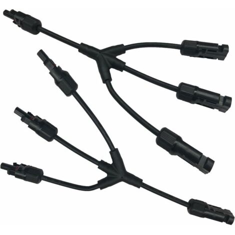 Panneau Solaire câble Adaptateur Y Branche connecteur 3 Y Solaire connecteur de câble (F/F/F/M et M/M/M/F) (1/5)