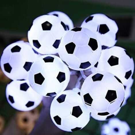 10LEDs Ballons de Football Guirlandes Lumineuses LED Fairy Light, Alimenté par Pile, Chambres à Coucher Fête à la Maison Noël Décoratif Football Fairy Lights (1/5)