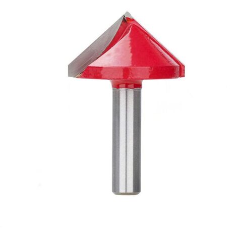 Bois Toupie 8 mm Shank V Forme 3D Gravure Bit 90 degrés en carbure Fin Mill Diamètre 22 32mm bois Fraise-8x32mm 90D (1/5)