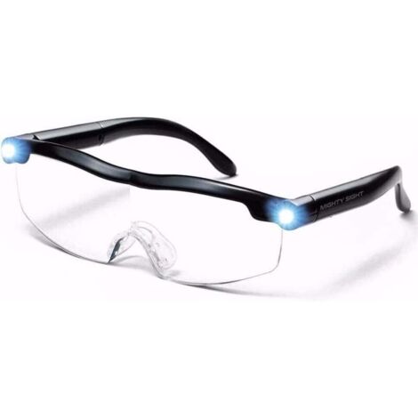 Lunettes de Lecture Loupes Lunette Serre Tête Loupes de Lecture Loupe de Vision puissante avec lumière LED grossissement de 160% pour Lecture,Tous Les Travaux Réparations (1/5)