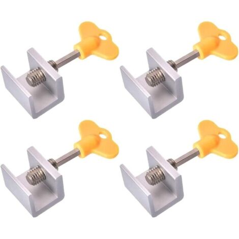 Serrure Fenetre Coulissante 4 Pièces Bloque Porte Coulissante Verrou Fenêtre Réglable Bloque-Portes Coulissantes Réglables Alliage d'Aluminium Verrou porte Coulissante Securité Fenetre (1/5)
