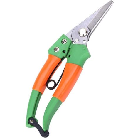 Cisailles de Jardin Sharp en Acier Inoxydable,Cisailles à Main de sécateur de Coupe de Coupe de Plante Pointue pour la cueillette de Fleurs, de Plantes, de bonsaïs, de Fruits (1/5)