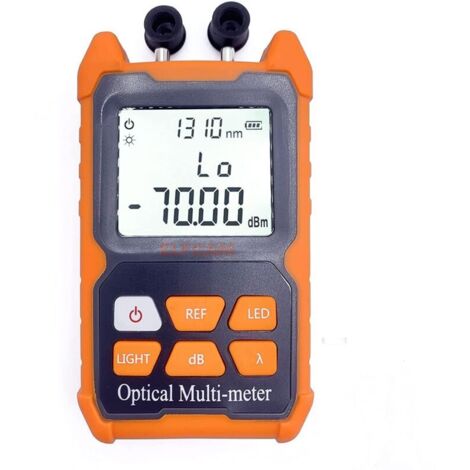 Multimètre Optique Portable E-200 Photomètre avec VFL, Plage de Test : -70 dBm à +6 dBm (1/5)