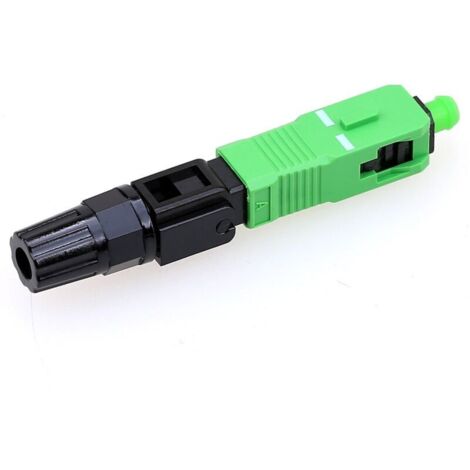 Lot de 10 connecteurs SC APC rapides à froid – Connecteurs optiques pour fibre FTTH – Mode simple – Adaptateurs pour câble courant faible