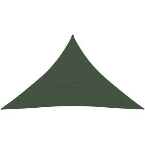 Voile de parasol, Voile d'ombrage, Toile Tendue Parasol protection contre la chaleur 160 g/m² Vert foncé 5x5x6 m PEHD TTF8907 (1/5)
