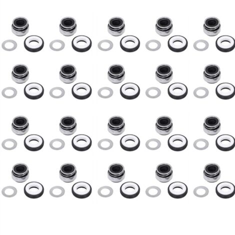 Lot de 20 joints mécaniques en caoutchouc 12mm – Résistants aux hautes températures – Pour pompes à eau – Modèle 301-12 - 20pcs (1/5)