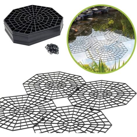 Grilles de protection pour étang I Protection bassin extérieur contre les oiseaux I Protection des poissons I Par grilles 26,5 × 31,5 × 0,3 cm - Lot de 20 grilles