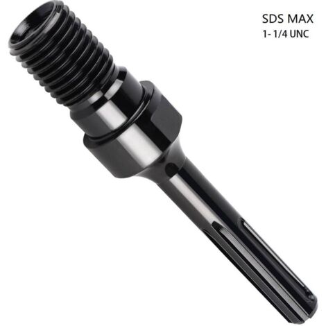 Adaptateur SDS MAX sur Couronne de Forage Diamantée 1 1/4" UNC, Adaptateur pour Carotteuse 190mm carotteuse (1/5)