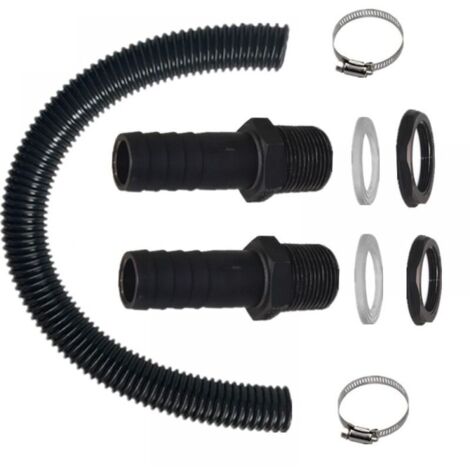 Raccord pagode en plastique de 25 mm pour seaux d'eau de pluie, raccord de tuyau en série pour seaux en plastique (1/5)