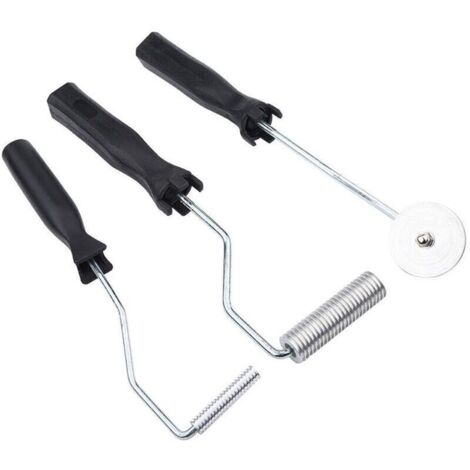 Pack de 3 rouleaux en aluminium pour résine – 50mm x 10mm, 70mm x 21mm – Outils pour niveler et compacter les bulles – Efficacité améliorée (1/5)