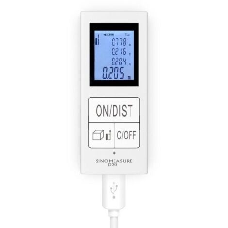 Mini télémètre intelligent, télémètre numérique intelligent, charge USB, télémètre portable de haute précision (1/5)