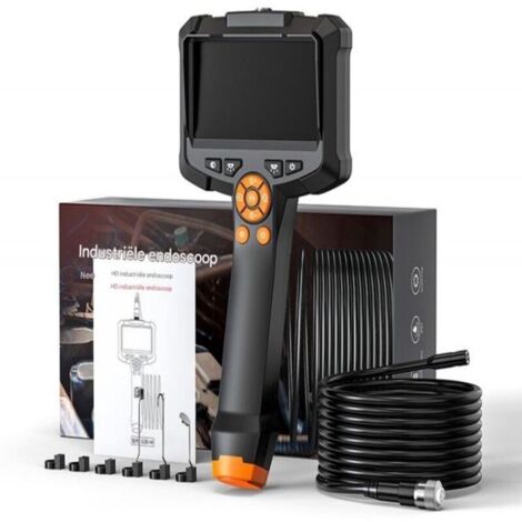 Endoscoop Inspectiecamera met Dubbele Lens en LED Verlichting - 4,3” IPS Scherm - Waterdicht IP67 - 1080P HD Buiscamera - 10 m - Voor Auto, Riool en Huisinspectie (1/5)