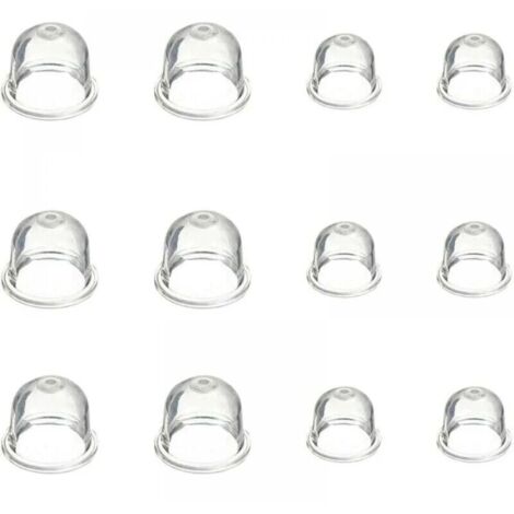 12 Pièces Carburateur Amorce Pompe Ampoule 19 mm et 22 mm Poire Pompe Amorcage Accessoires de Carburateur pour Debroussailleuse Tronçonneuse Souffleur Tondeuse (1/5)