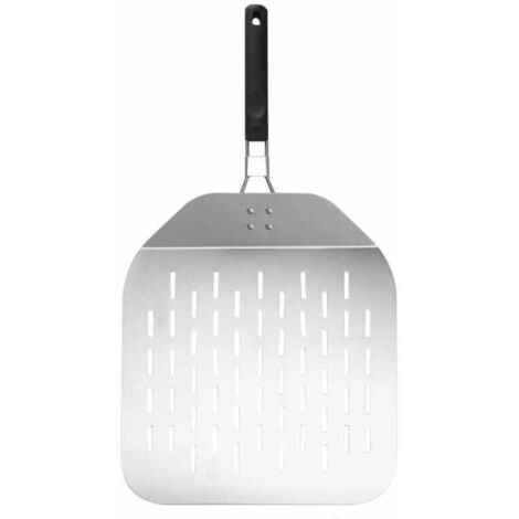Spatule à pizza portable et facile d'utilisation avec manche pliable, mesurant 59,5 x 30 cm convient également pour les crêpes, les omelettes, les fruits et les fromages. Longueur pliée : 35,6 cm. (1/5)
