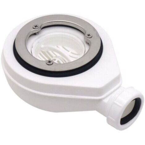 Bonde Douche Siphon Douche ABS Bonde de Douche Extra Plate ∅90 Bianco Receveurs Extra-Plats (1/4)