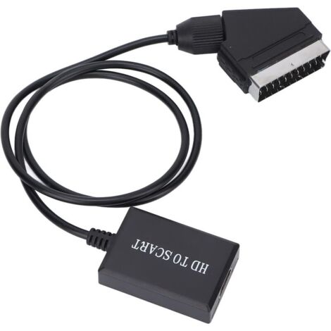 convertisseur hdmi vers péritel adaptateur audio vidéo hd 1080p pour hdmi vers péritel Sky Box Stb (1/5)