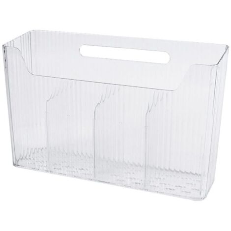 Organisateur Murale Transparent Rangement Sous Evier Cuisine, Meuble Van Aménagé, Idéal Film Plastique, Papier Alu et Accessoires Salle de Bain