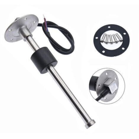 Capteur de niveau de carburant et d'eau en acier inoxydable 316 – Longueur 450 mm – Résistance à la corrosion – Anti-vibration et anti-explosion
